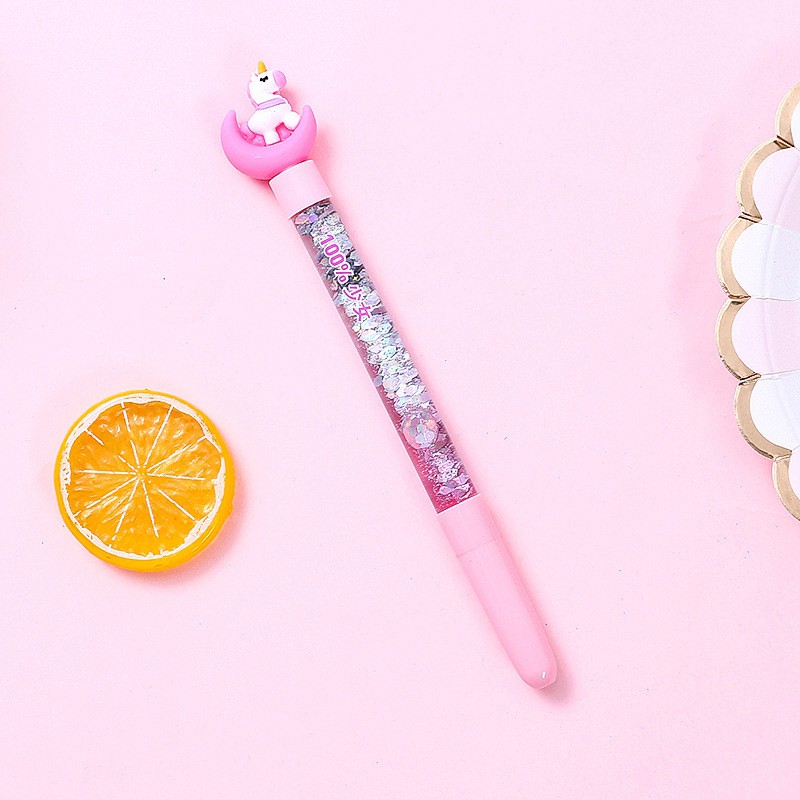 Bút gel mặt trăng ngựa một sừng dễ thương