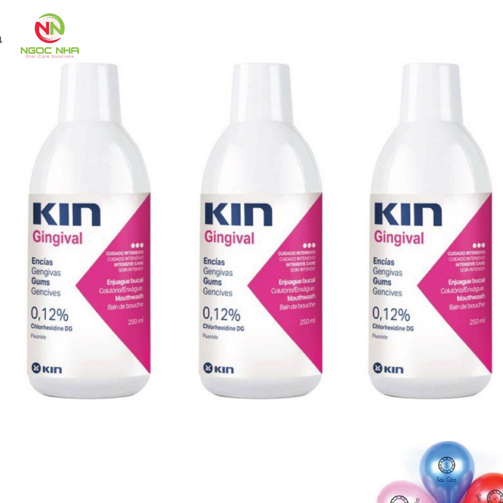 Nước súc miệng ngăn ngừa viêm nha chu viêm nướu Kin Gingival 250ml