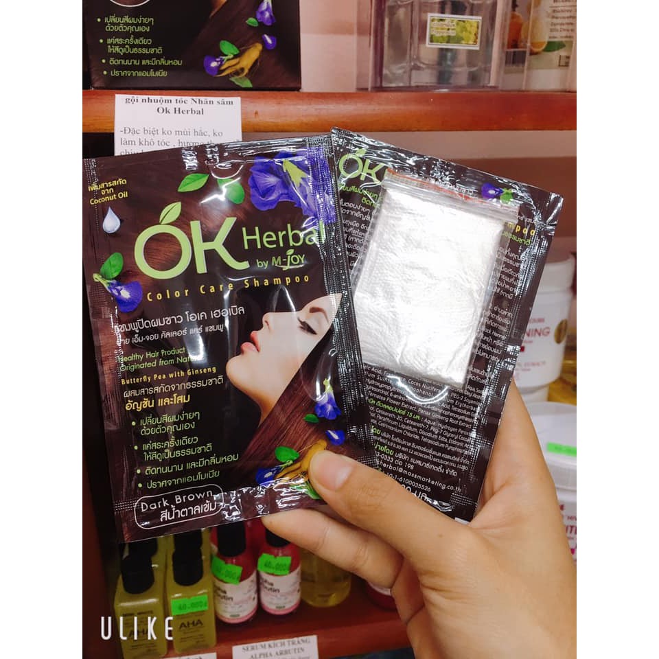 Gội nhuộm OK Herbal Thái Lan