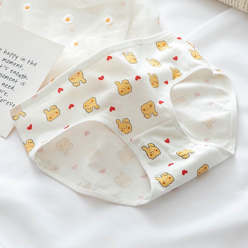 Quần Lót Cotton Hoạ Tiết Thỏ Vàng Bunny 0128
