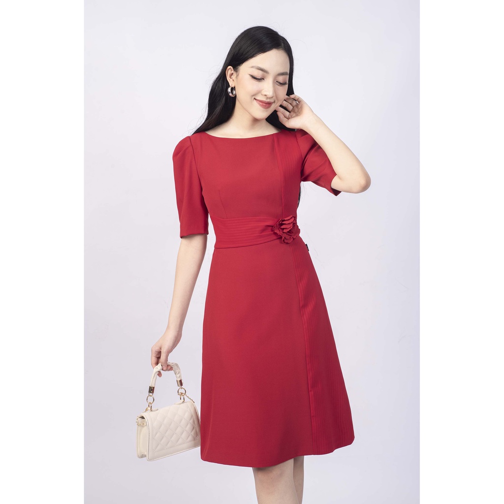 Đầm tay lỡ, đính bèo MMOutfit M-DA000521254