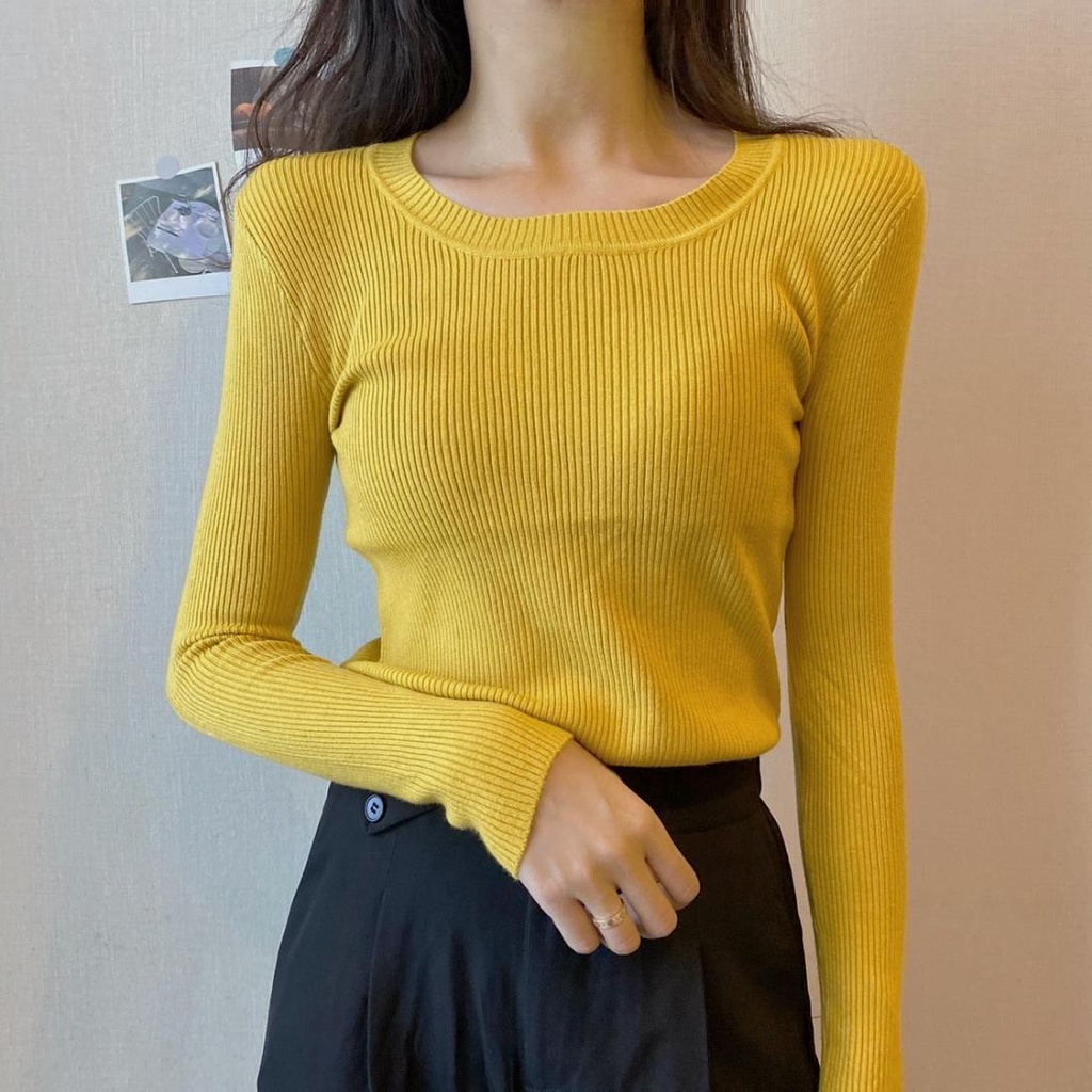 Áo Sweater Cổ Tròn Thời Trang Thu Đông Mới 2022 Cho Nữ