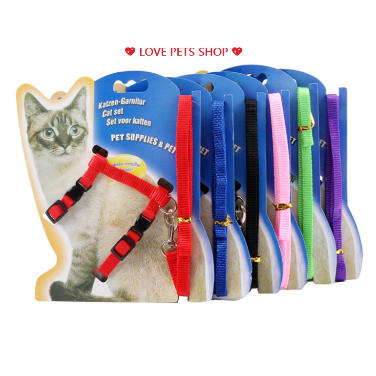 DÂY DẮT MÈO KÈM YẾM &quot;MẪU MỚI&quot; - LOVE PETS SHOP