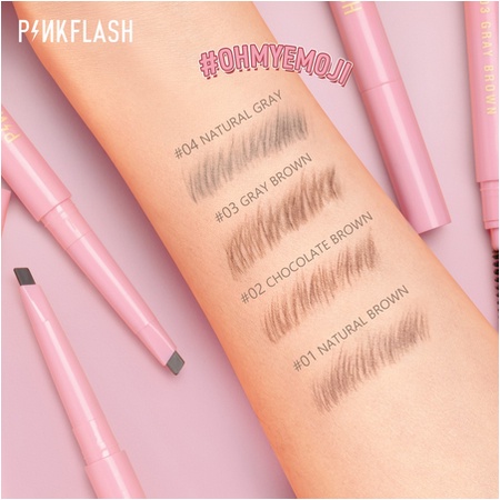 Pinkflash (Hàng Mới Về) Chì Kẻ Lông Mày Hai Đầu Mềm Mại Chống Thấm Nước Siêu Bền | BigBuy360 - bigbuy360.vn