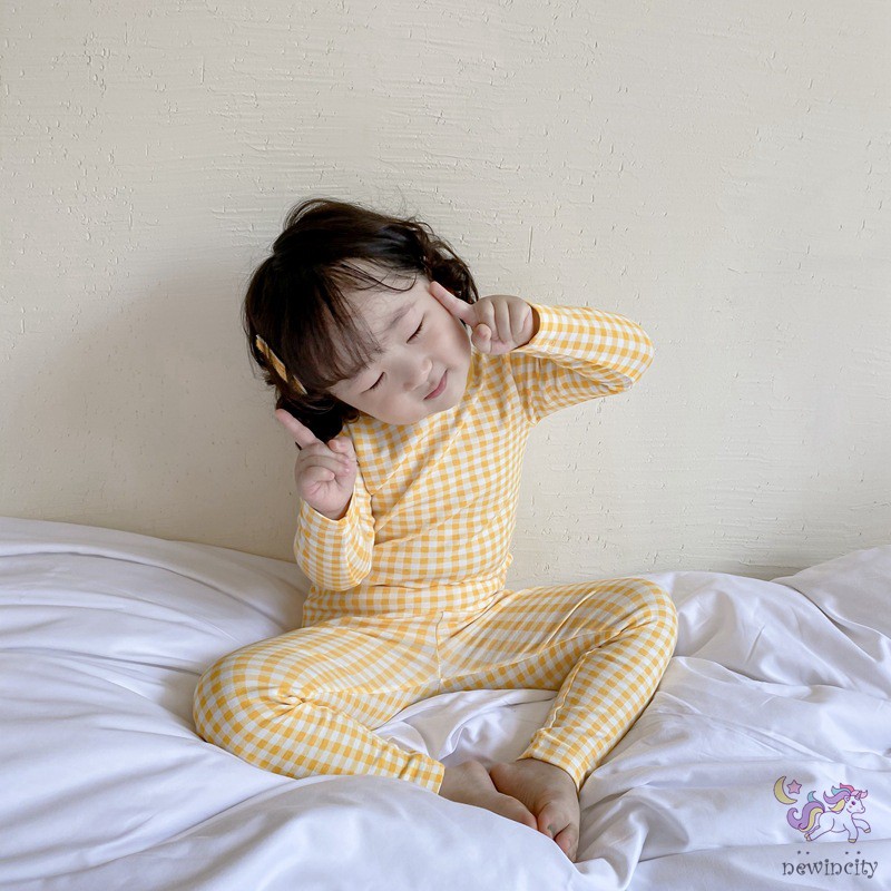 Bộ quần áo cotton sọc caro dễ thương dành cho bé