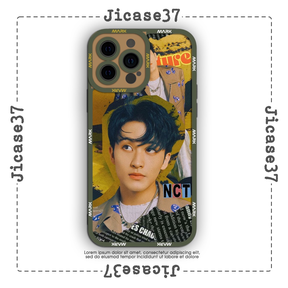 Ốp lưng iphone và samsung xiaomi oppo cạnh vuông Jicase Mark Lee NCT Kpop