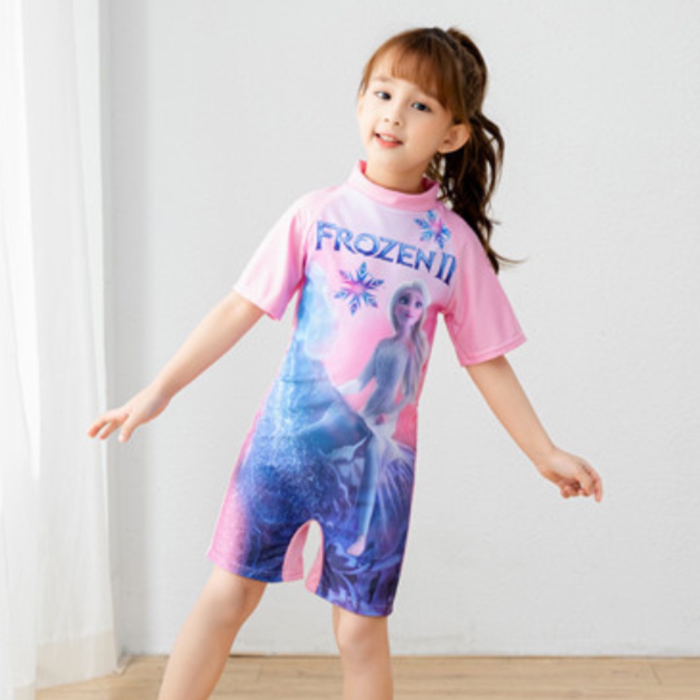 Unicorn Printing Kids Đồ bơi cho bé trai bé gái đồ áo tay ngắn jumpsuit nhân vật