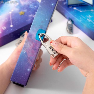 ✓▬►Sổ Tay Ghi Chú Có Khóa Mật Khẩu In Hình Chòm Sao Hàn Quốc 61 Cho Nam Nữ