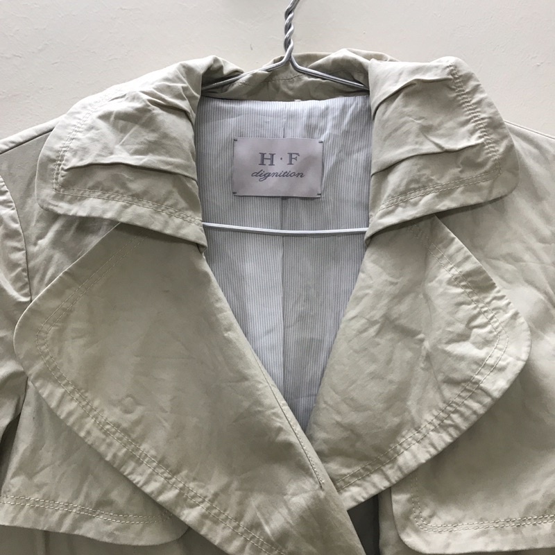 Áo măng tô dáng dài màu be 2hand