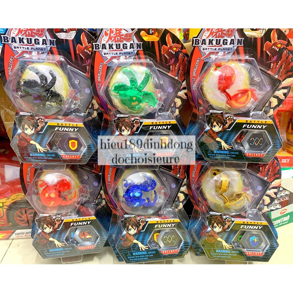 Bộ Sưu Tập Vỉ 3 BAKUGAN DÒNG SIÊU CHIẾN BINH loại rẻ chất lượng vừa phải