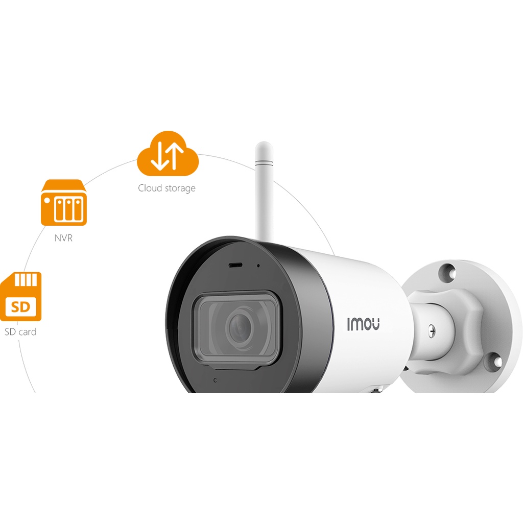 Camera an ninh IMOU Bullet Lite 2.0MP Full HD. Hỗ trợ xem qua điện thoại, hồng ngoại 30m ban đêm, tích hợp MIC, Wifi G22