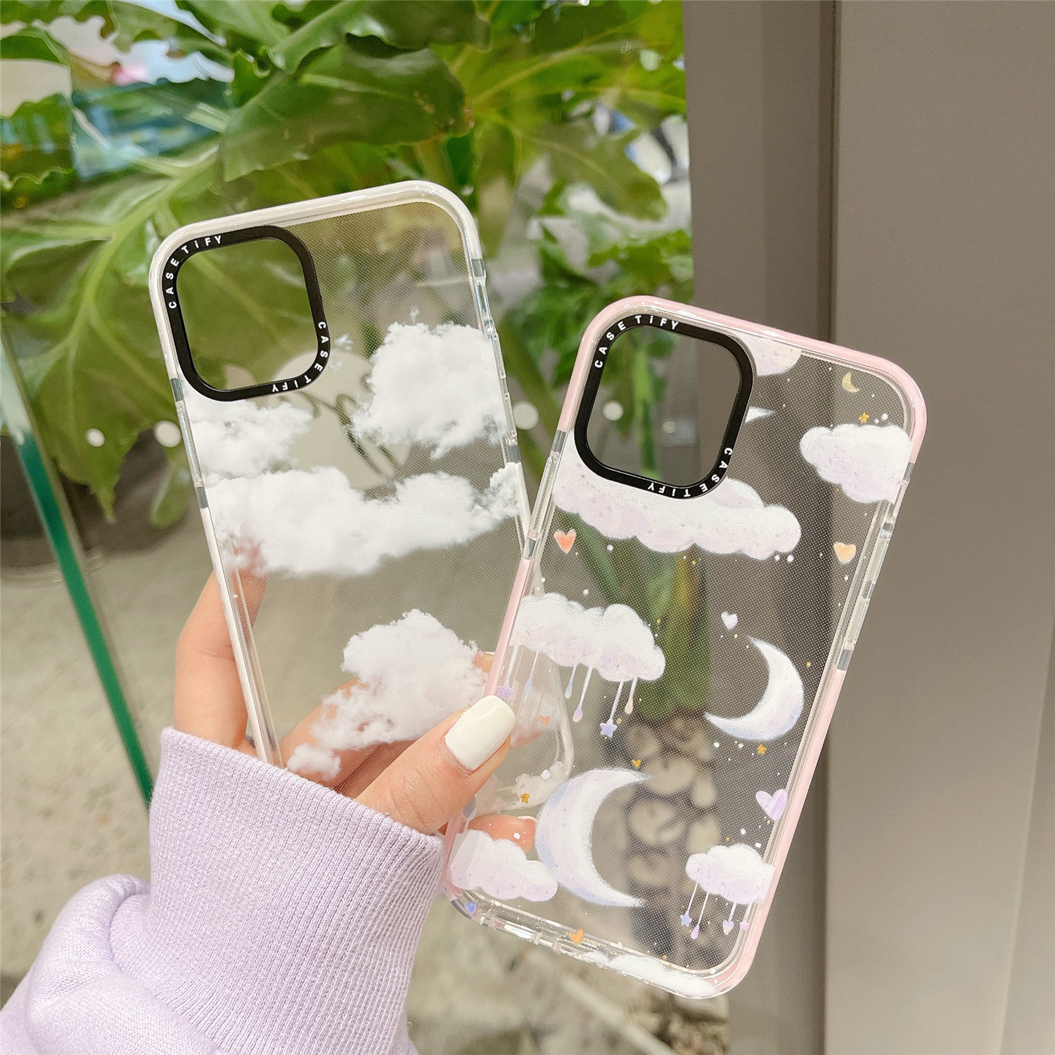 ốp điện thoại Chống Sốc Trong Suốt In Hình Mây / Mặt Trăng Cho Iphone 12 Mini Pro Max 11 Pro Max 7 8 Plus Xs Max Xr X Se | BigBuy360 - bigbuy360.vn