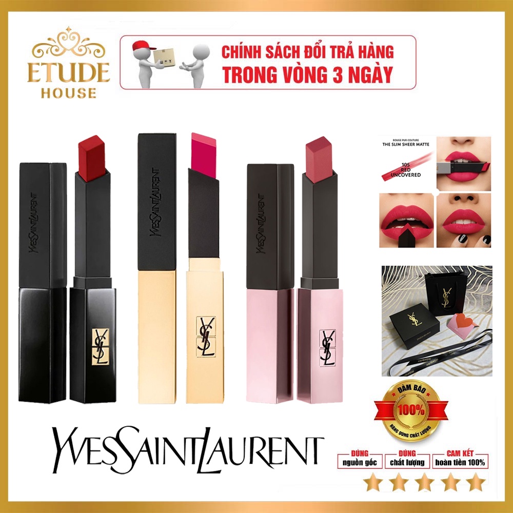 Son YSL The Slim Rouge Pur Couture hot 2021 siêu phẩm mới dành cho mùa hè