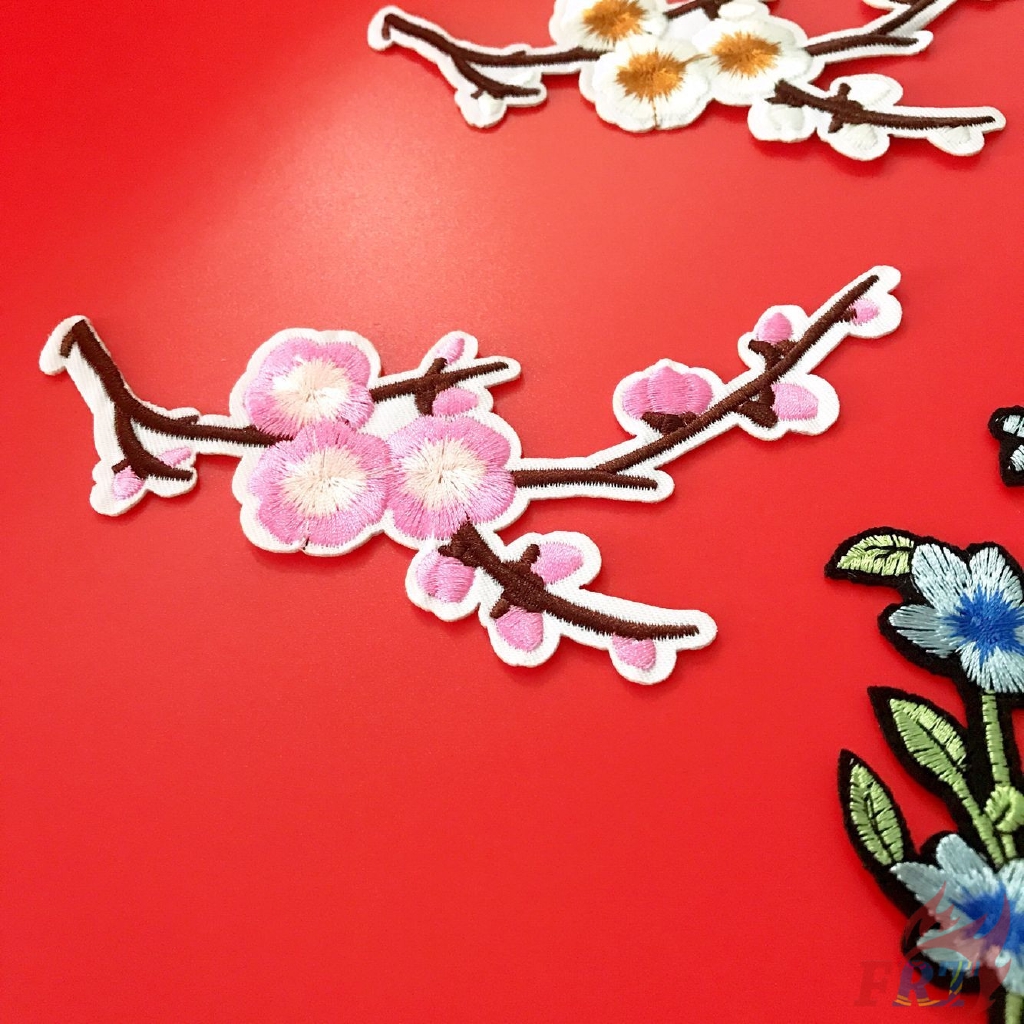 ☸ Flowers Patch ☸ 1Pc Diy Sew on Iron on Badges Patches Apparel Appliques