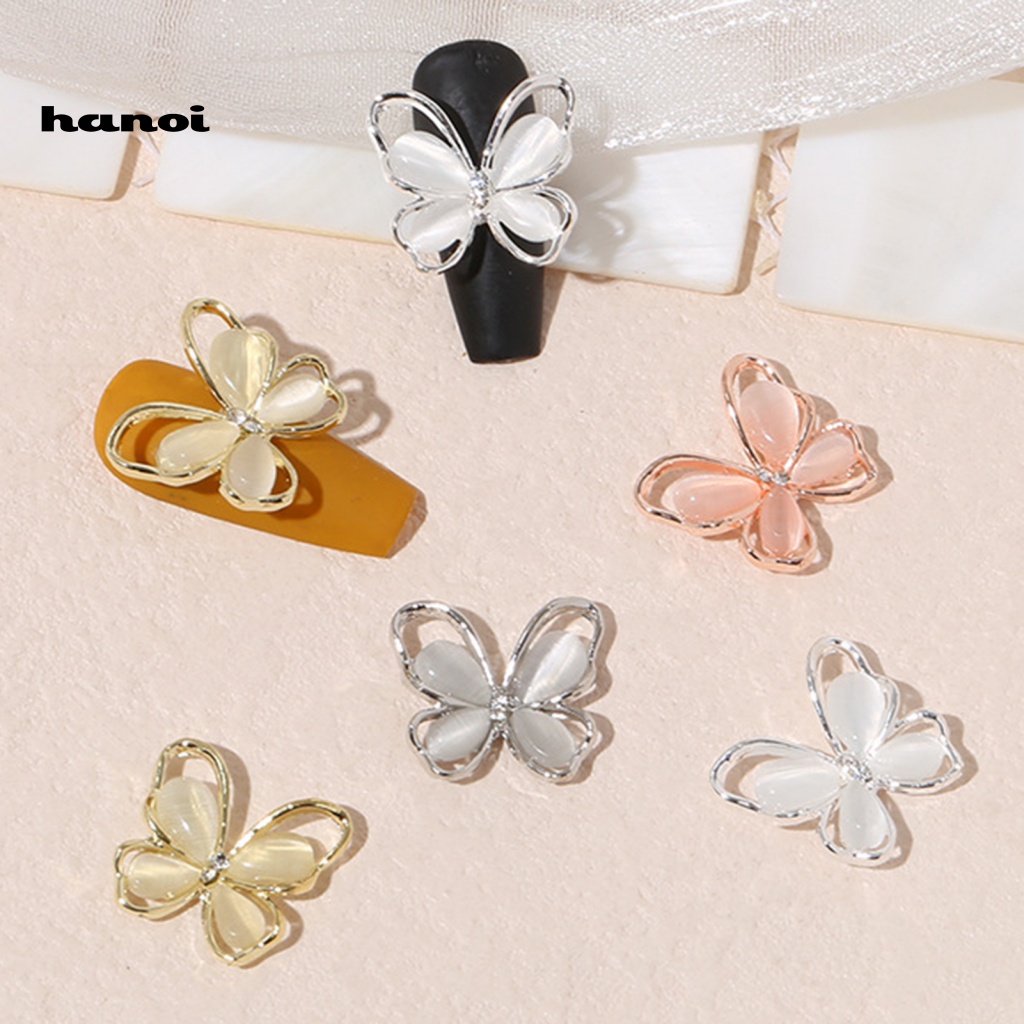 Phụ Kiện Trang Trí Móng Tay Hình Bướm Nhiều Màu Sắc DIY