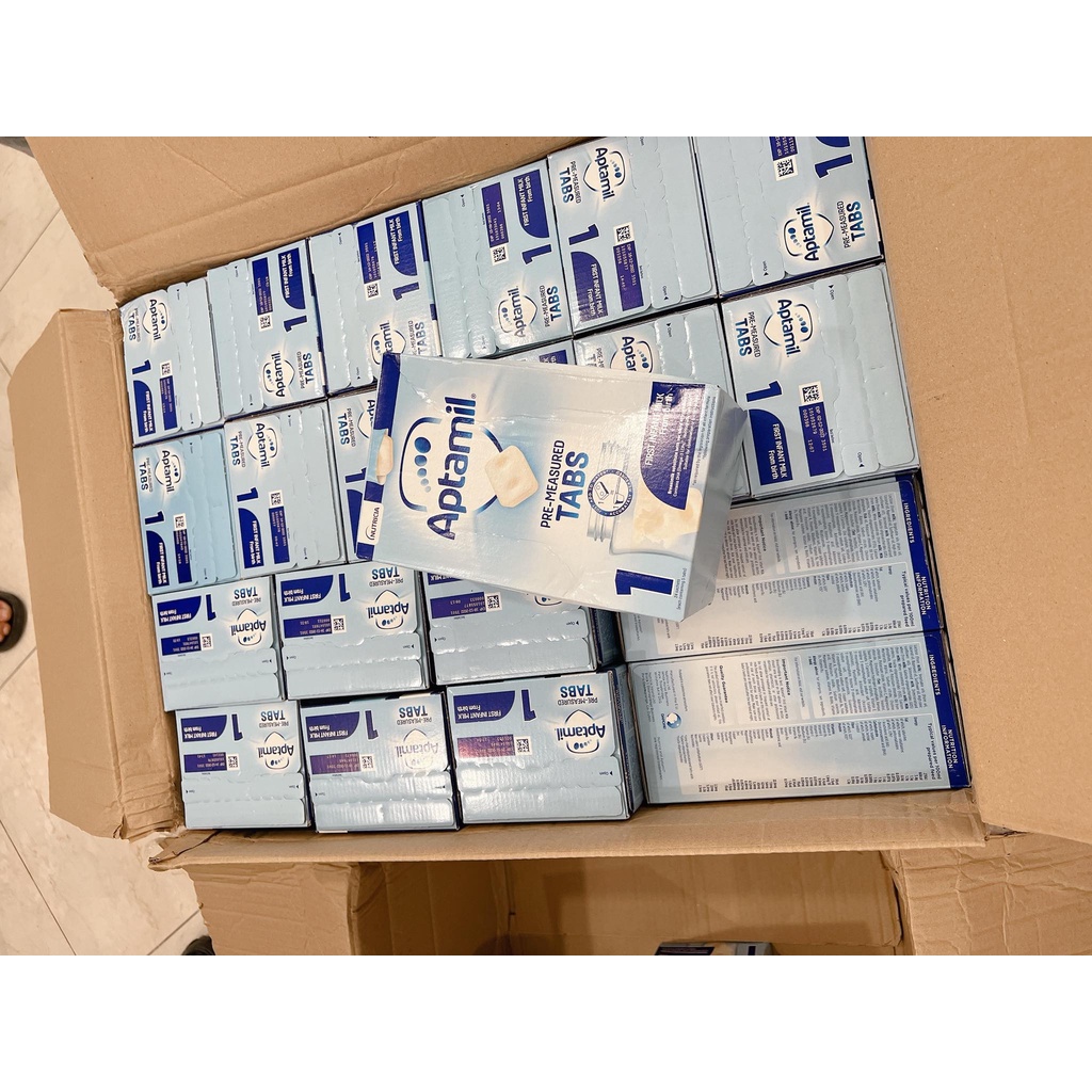 Sữa Aptamil UK dạng thanh số 1, sữa cô đặc hút chân không 24 thanh 600G 0M+ Monnie Kids