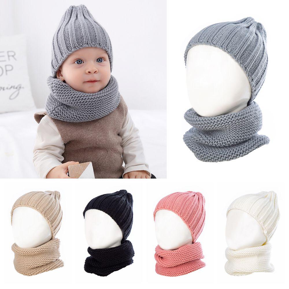 ME Set 2 Món Nón Len &amp; Khăn Choàng Cổ Mùa Đông Cho Bé