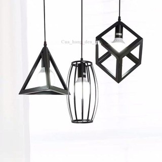 Đèn Thả☎️FREESHIP☎️Đèn Thả Trần Trang Trí Bàn Ăn Phòng Khách Hình Tam Giác, Hình Vuông, Hình Bầu Dục  [Den Tha]