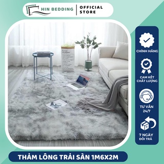 Thảm Lông Trải Sàn HIN BEDDING, Thảm Lông Loang Chụp Ảnh Cao Cấp 1m6x2m