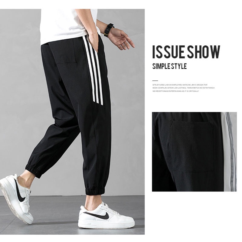 Quần Jogger Thể Thao Dáng Rộng Thoáng Khí Phong Cách hip hop Cá Tính Cho Nam