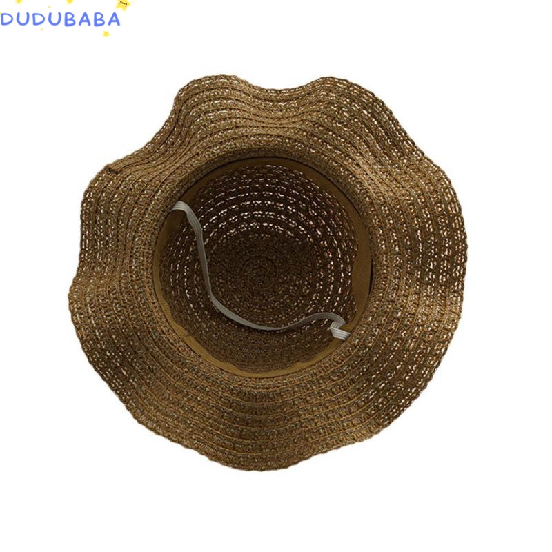 Mũ Rộng Vành Chống Nắng Thoáng Khí Phối Ruy Băng Thắt Nơ Xinh Xắn Thời Trang Cho Nữ