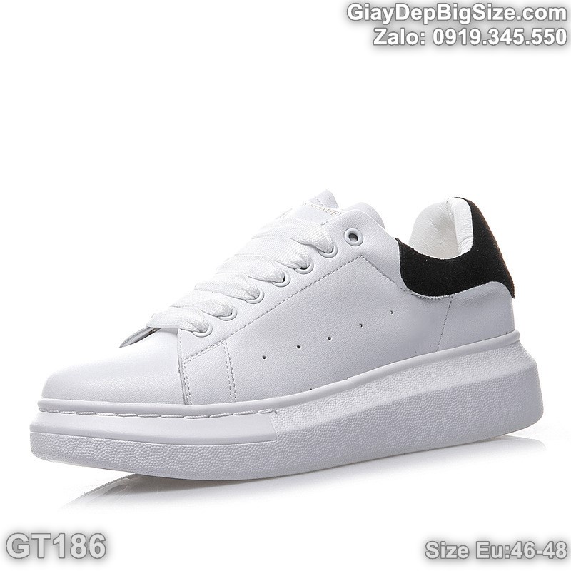Giày sneaker da thật, giày thể thao big size cỡ lớn (EU:46-48) cho nam chân to - SK186