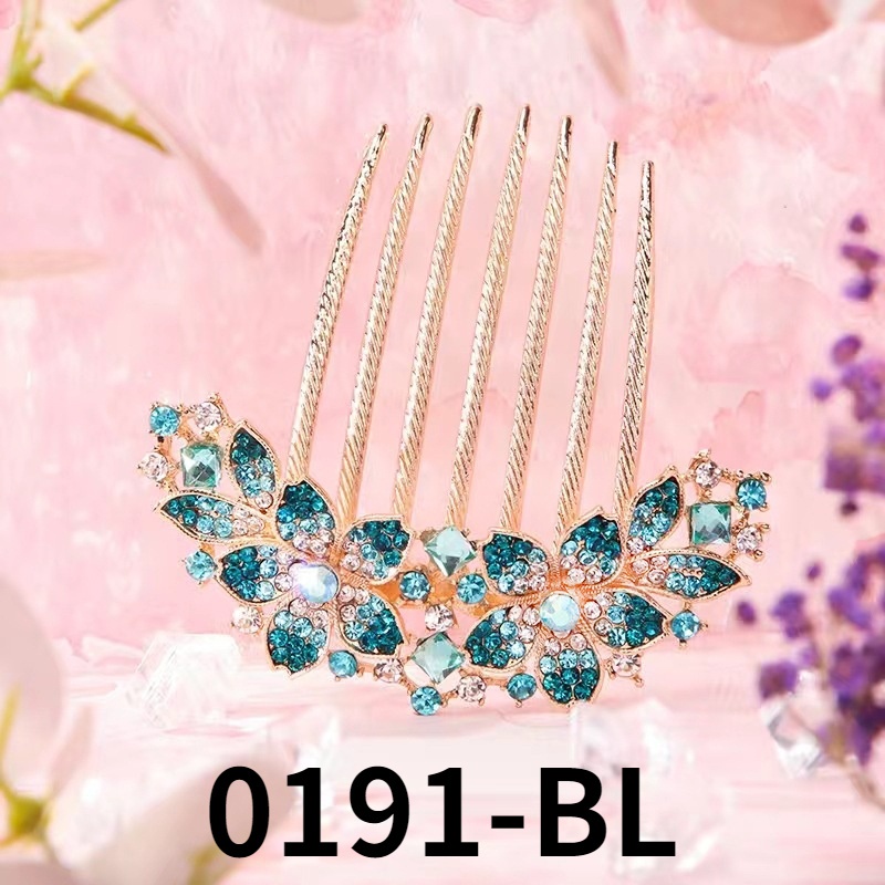 Trâm Cài Tóc Hình Hoa Đính Đá Nhiều Màu Sắc Bằng Kim Loại Thời Trang Cho Nữ