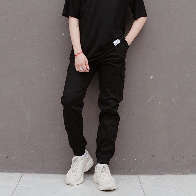 [bigsize &lt; 130kg] Quần jogger nam kaki túi hộp BIGSIZE thiết kế lưng thun bo gấu đẹp có size cho người béo mập