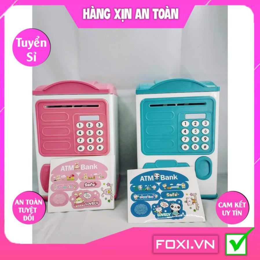 Đồ Chơi Két Sắt Vân Tay Điện Tử Mini Tiết Kiệm Tiền-Dễ Thương-Ống Heo Quà tặng cho bé-Giúp bé học thói quen tiết kiệm