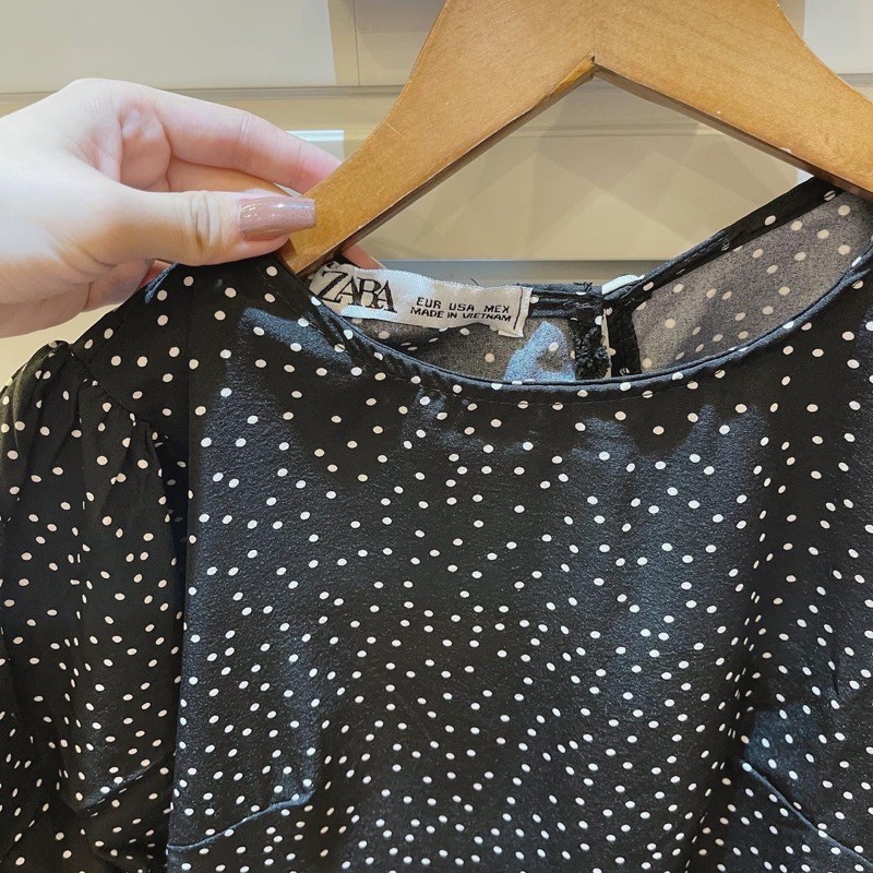 VÁY SUÔNG NỮ CHẤM BI PHỐI VON TẦNG | BigBuy360 - bigbuy360.vn