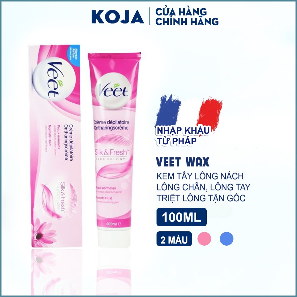 Kem Tẩy Lông Veet 100ml | Tẩy lông tay, tẩy lông chân, tẩy lông nách hiệu quả