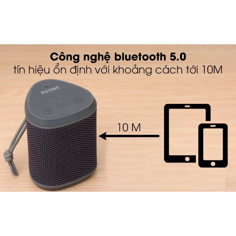 Loa Bluetooth Mozard Y550 Xám Chính Hãng y550 nobox