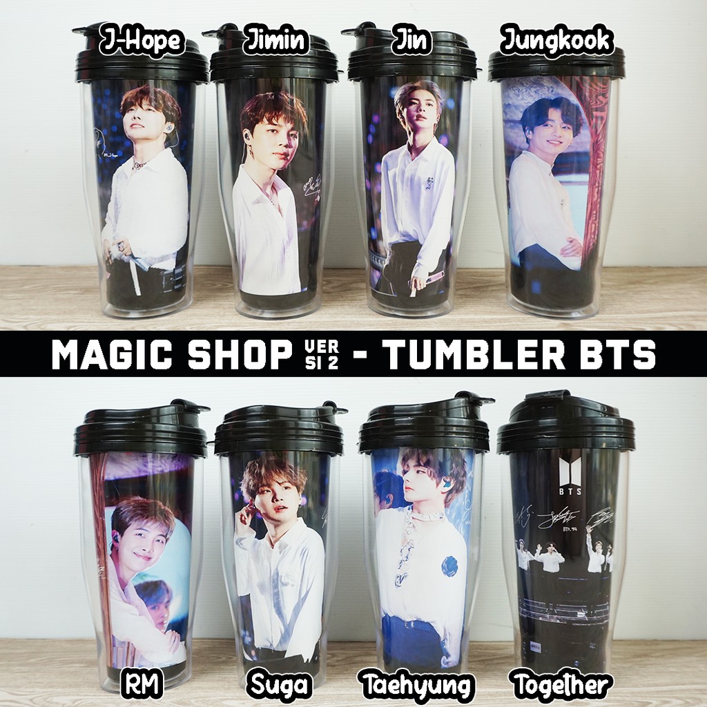 Tumbler BTS (Phiên Bản 5 Năm Magic Shop 2) / Chai Nước Uống KPOP bt21