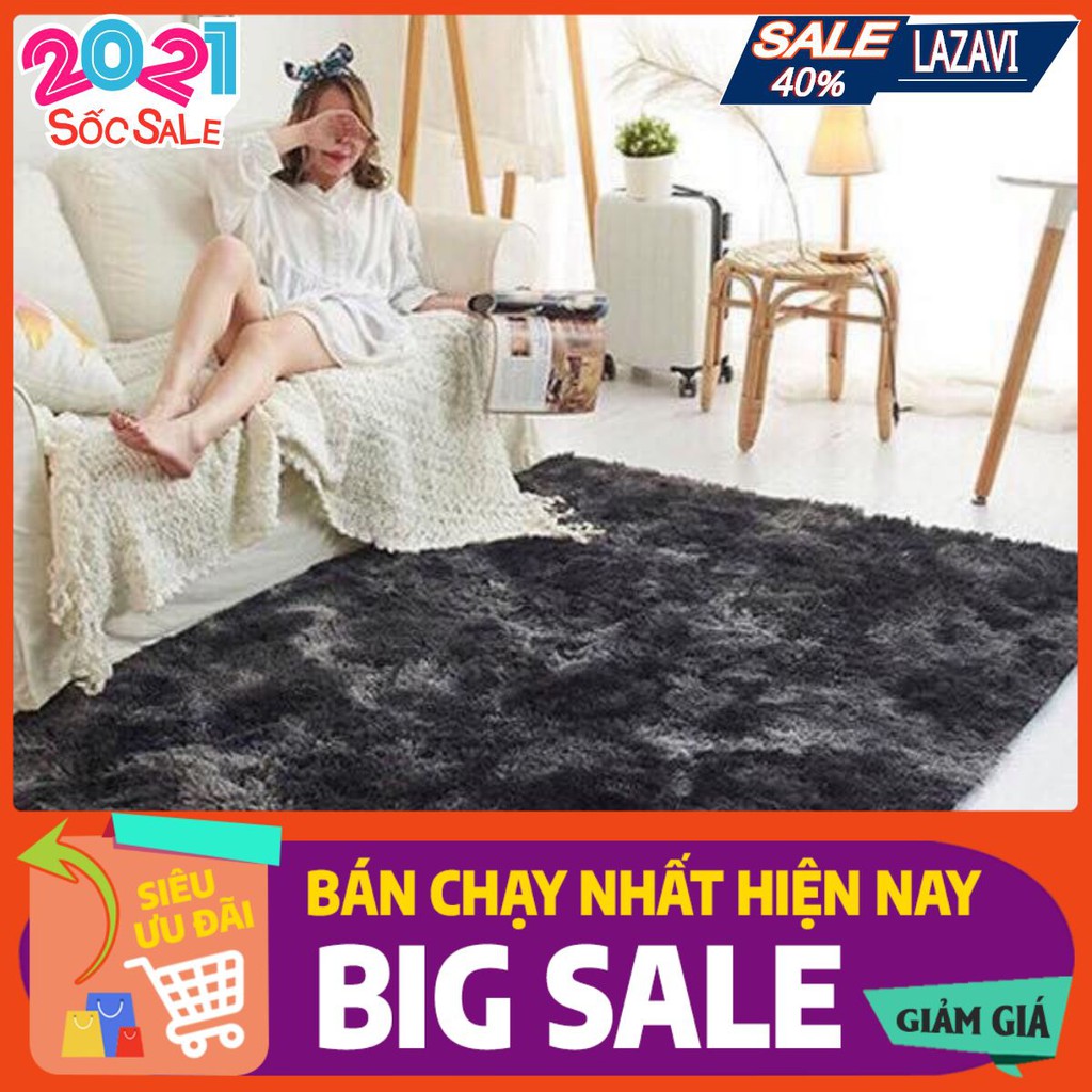 SALE 50% Thảm Lông Loang Trải Sàn 1m6x2m lazavi mã màu 07