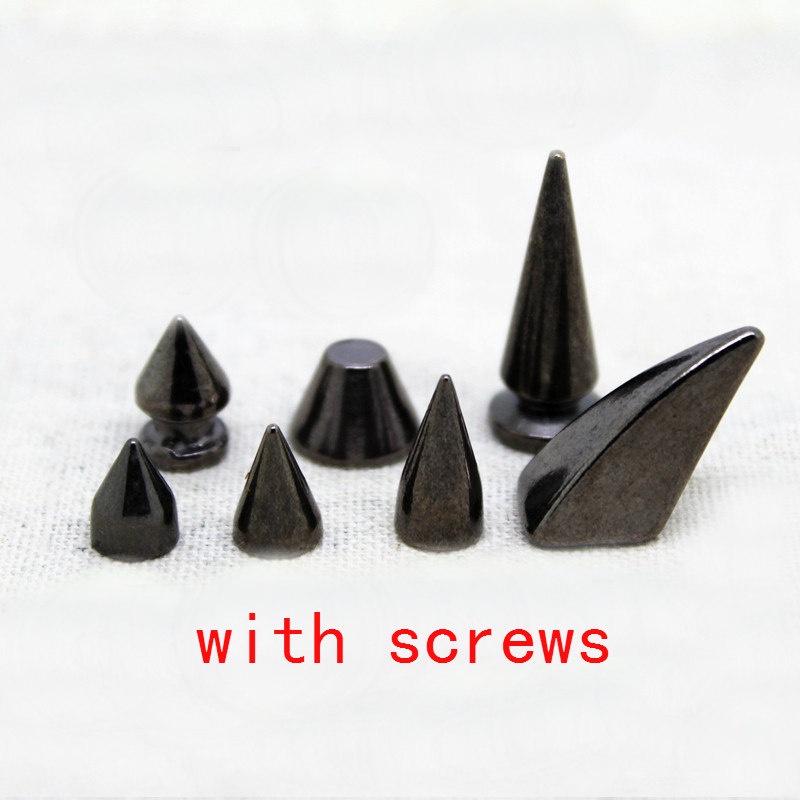 Đinh Tán Kim Loại Nhiều Kích Thước Màu Đen Chuyên Dụng Cho Quần Áo Da