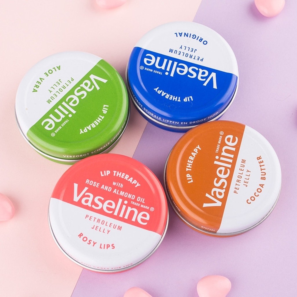 Kết quả hình ảnh cho Shopee VASELINE DƯỠNG MÔI HỘP THIẾC LIP THERAPY 20G SOOTHES DRY LIPS"
