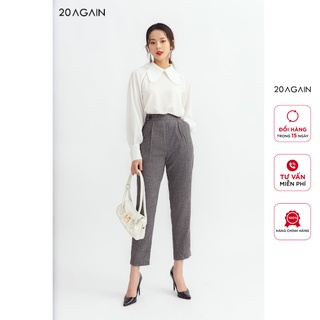 Quần âu suông xếp 2 ly trước QAA1121 20AGAIN
