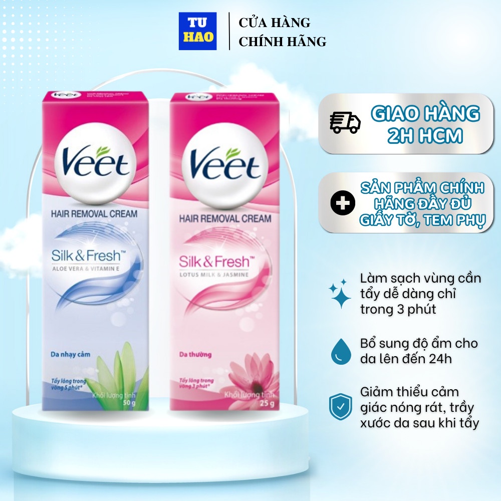 Kem tẩy lông cho Veet 25g/ 50g - Từ Hảo