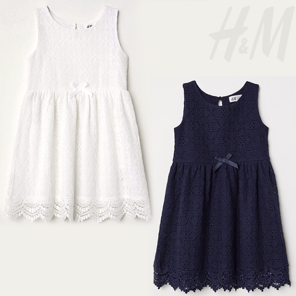 Đầm ren H&M bé gái. Hàng XK, made in vietnam chuẩn xịn
