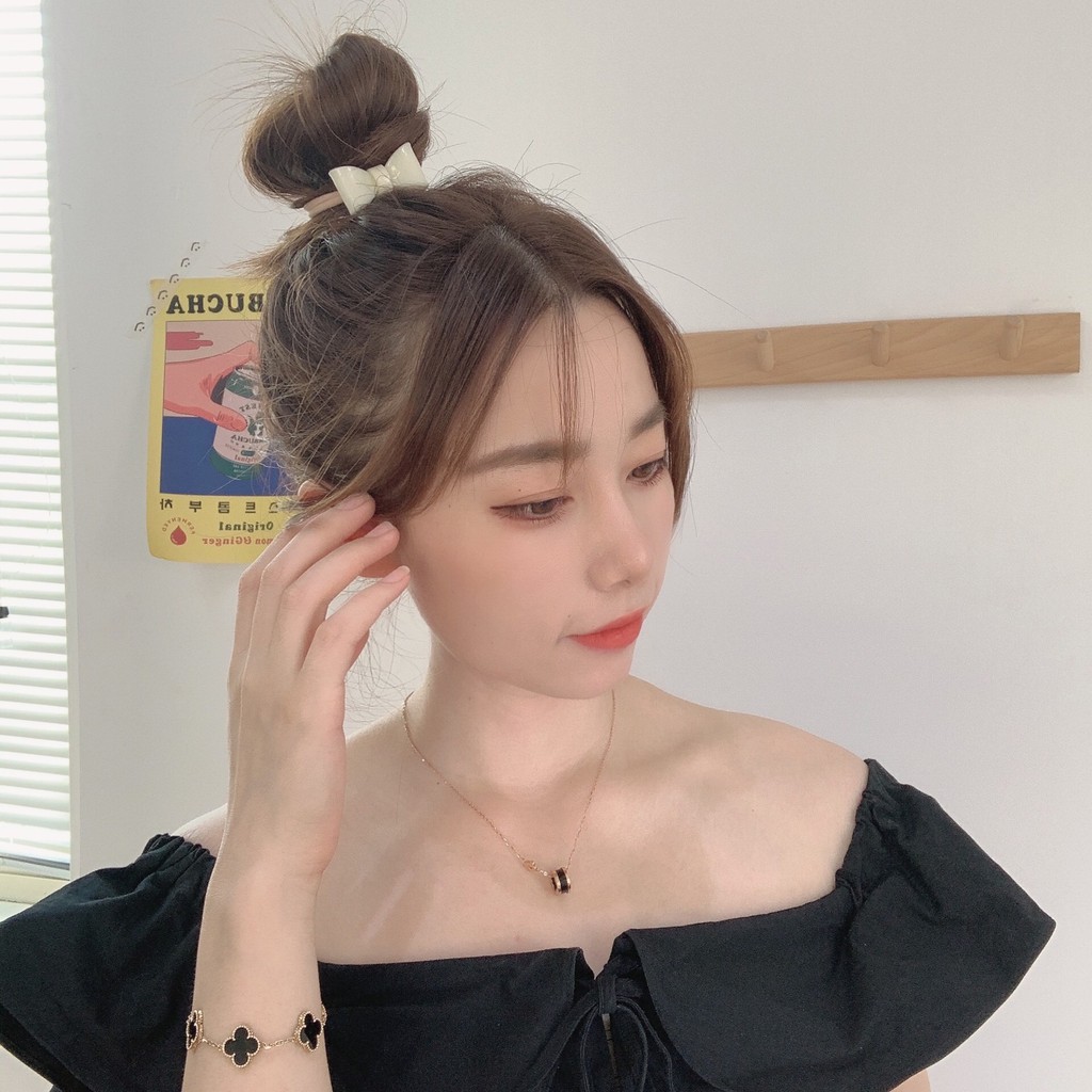 Cột tóc và kẹp tóc nơ nhựa size nhỏ Mua Tất (muatatshop)