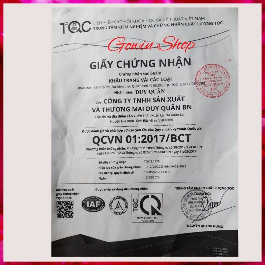 Khẩu Trang Y Tế 4 Lớp Kháng Khuẩn Và Không Kháng Khuẩn Duy Quân Xuân Lai hộp 50 Chiếc