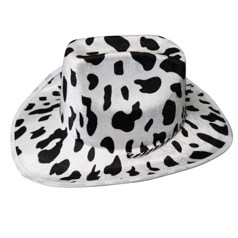 Bebetterm 1Pc Unisex Cowboy Hat Plastic Western Cowboy Costume Party Pink Star Adjustable Cow Girl Hats