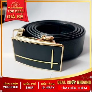 Thắt Lưng Da Nam Khóa Tự Động Cao Cấp Dây Nịt Nam Da Bò 100% Chính Hãng Biluxury Mạ Vàng Bạc Nam Tính TG