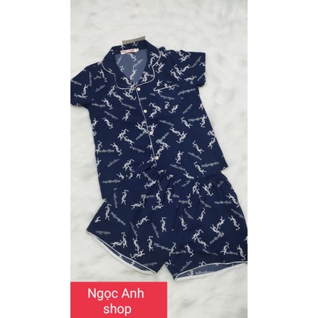 Bộ pijama đùi lụa hàn