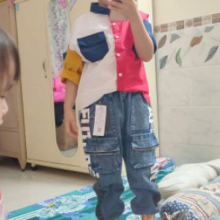 Áo sơ mi cao cấp cá tính cho bé trai