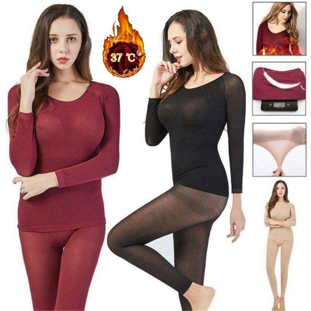 WONDER Bộ Quần Áo Lót Giữ Nhiệt Co Giãn Mềm Mại Cho Nam Nữ