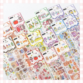 Sticker dài, hình dán trang trí sổ tay, sticker dễ thương