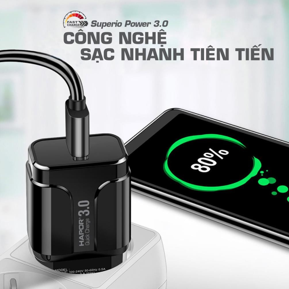 PHỤ KIỆN Củ Sạc Nhanh (Quick) 3.0 Hapor