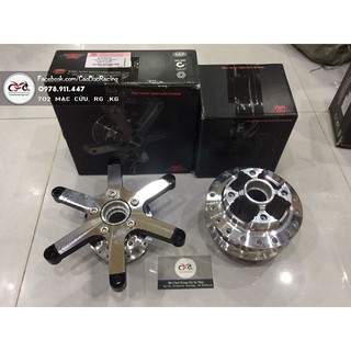 Đùm SYS Sonic 150 sơn bạc và mạ crom luôn lòng đĩa