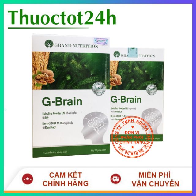 (MUA 3 TẶNG 1) CỐM TRÍ NÃO  G- BRAIN_Bổ sung DHA và các Vitamin hỗ trợ phát triển não bộ, tăng cường sức đề kháng